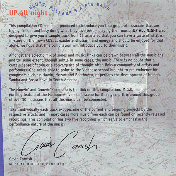 Various : Up All Night (CD, Comp, Promo)