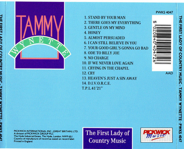Tammy Wynette : The First Lady Of Country Music (CD, Comp)