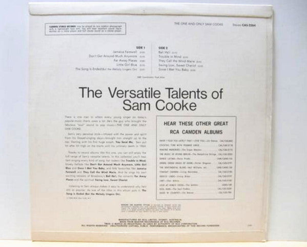 Sam Cooke : The One And Only Sam Cooke (LP, Comp, RP)