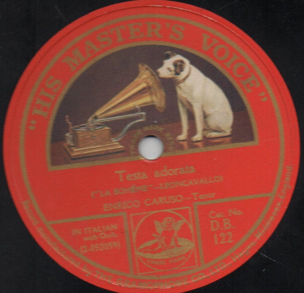 Enrico Caruso : Lo Non Ho Che Una Povera Stanzetta / Testa Adorata (Shellac, 12")
