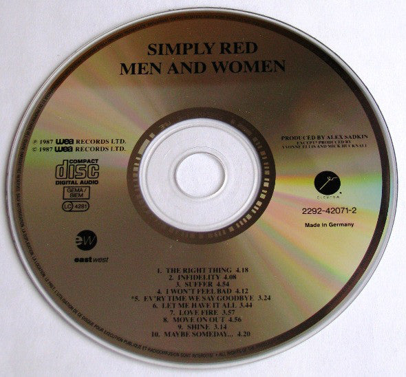 Simply Red : Men And Women (CD, Album, RE)