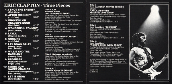 Eric Clapton : Time Pieces (The Best Of Eric Clapton) (CD, Comp, RE)