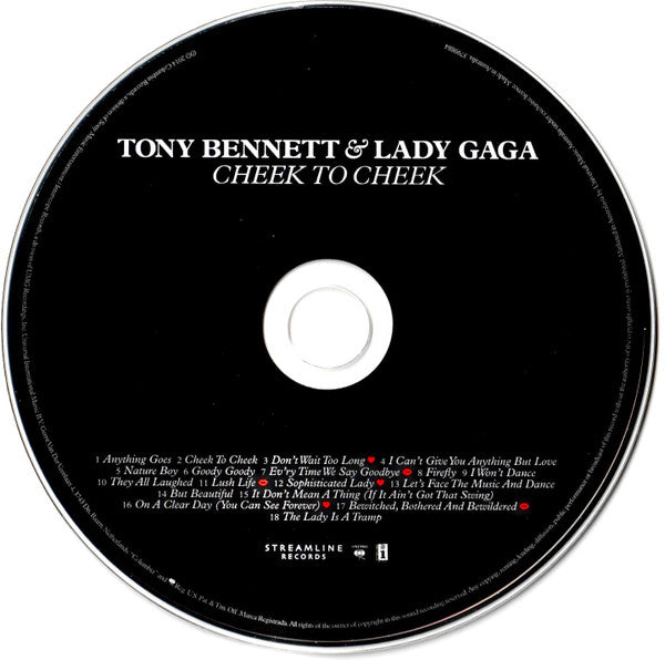 Tony Bennett & Lady Gaga : Cheek To Cheek (CD, Album, Dlx)