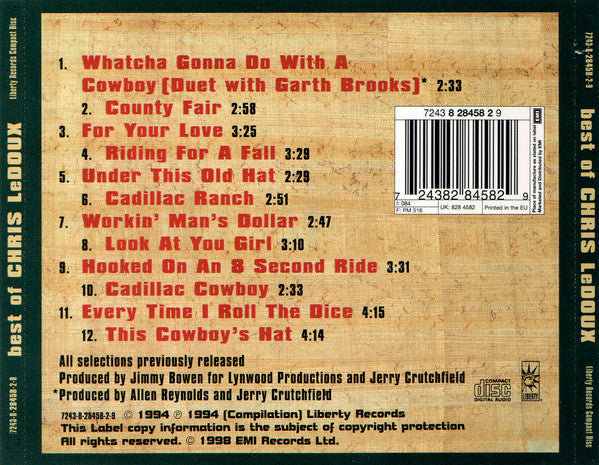 Chris LeDoux : Best Of (CD, Comp, RM)