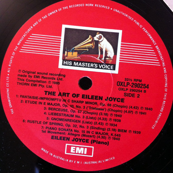 Eileen Joyce : The Art Of Eileen Joyce (LP, Comp)