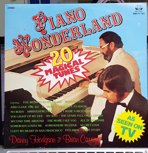 Danny Hodgson & Brian Carrig : Piano Wonderland (LP, Album)