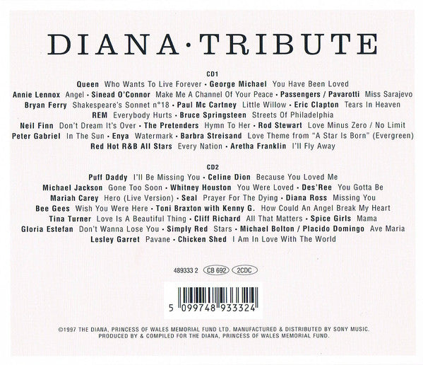 Various : Diana (Princess Of Wales) Tribute (2xCD, Album, Comp, RP)