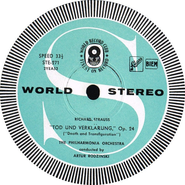The Philharmonia Orchestra* Conducted By Artur Rodzinski / Richard Strauss : Dance Of The Seven Veils (From "Salome") / Dance Suite (After Couperin) / Death And Transfiguration (LP, Album, Club)