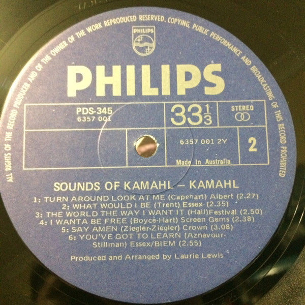 Kamahl : Sounds Of Kamahl (LP, RP, Glo)