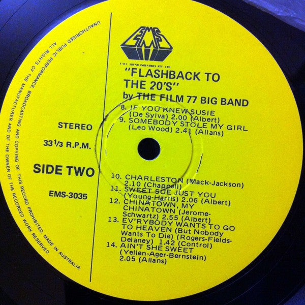 The Film 77 Big Band : Flashback To The 20's (LP, Album)