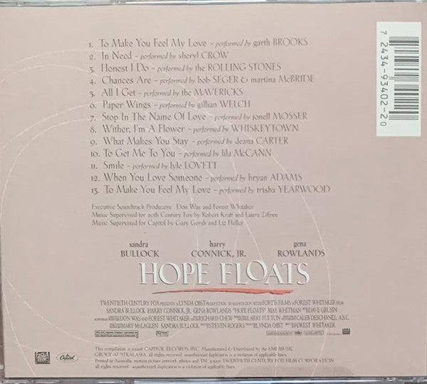 Various : Music From The Motion Picture "Hope Floats" (CD, Comp)