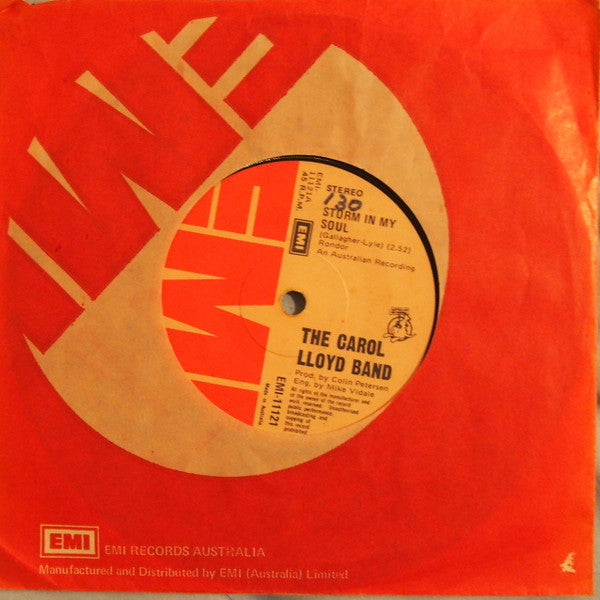 Carol Lloyd Band : Storm In My Soul (7")