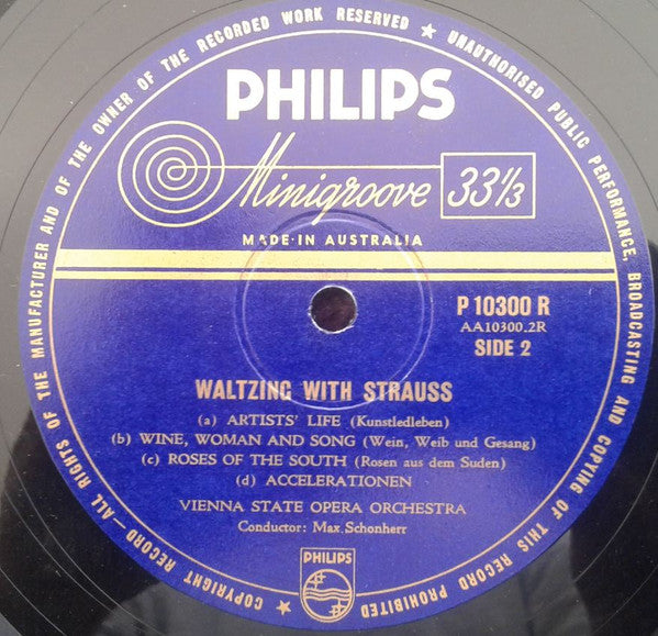 Das Große Wiener Rundfunkorchester / Orchester Der Wiener Staatsoper : Waltzing With Strauss (10")