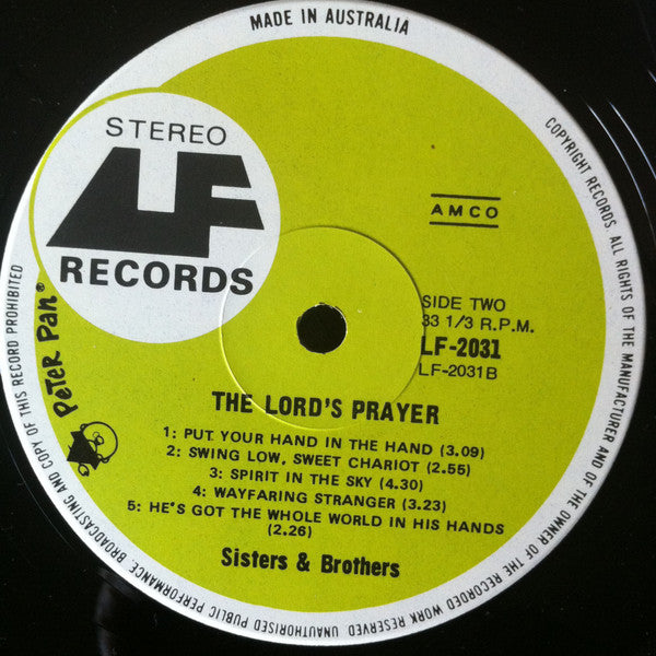 The Sisters & Brothers : The Lord's Prayer (LP, Album)