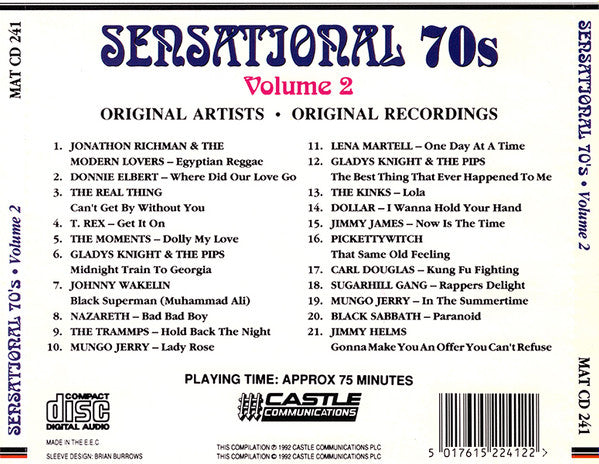 Various : Sensational 70's Volume Two (CD, Comp)