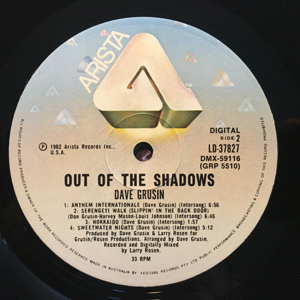 Dave Grusin : Out Of The Shadows (LP, Album)