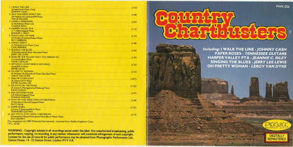 Various : Country Chartbusters (CD, Comp)