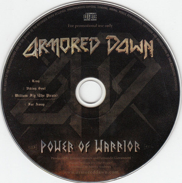 Armored Dawn : Power Of Warrior (CD, EP, Promo, Car)
