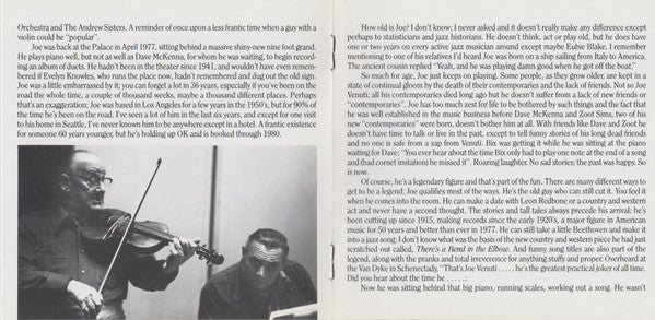 Joe Venuti And Dave McKenna : Alone At The Palace (CD, RE, RM)