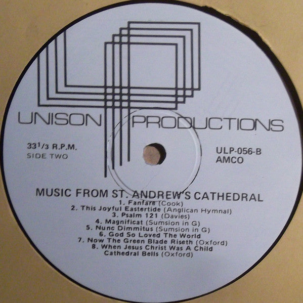 St. Andrew's Cathedral Choir : Music From St. Andrew's Cathedral (LP)