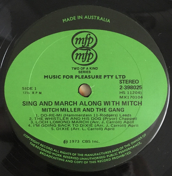 Mitch Miller And The Gang : Sing & March Along With Mitch (2xLP, Comp)