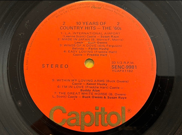 Various : 10 Years Of Country Hits - The `60s (LP, Comp)
