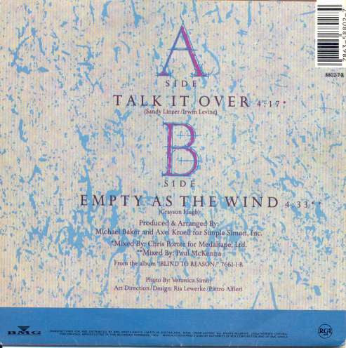 Grayson Hugh : Talk It Over (7", Single)