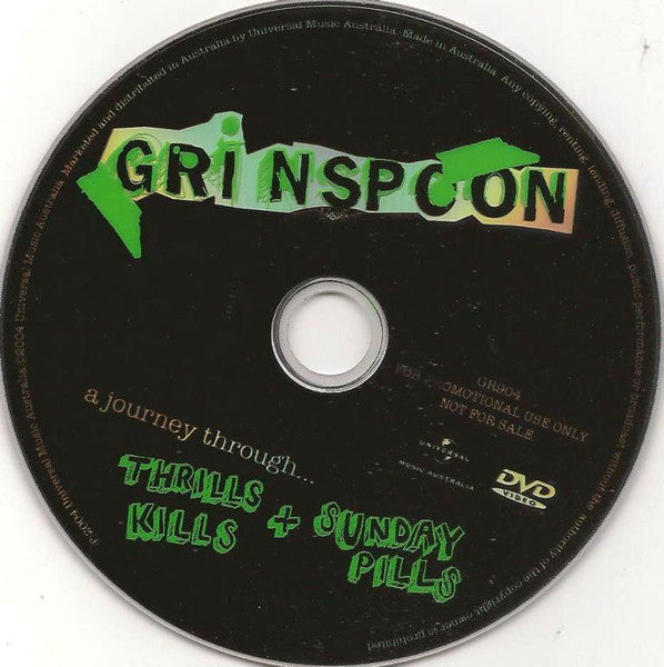 Grinspoon : A Journey Through Thrills Kills + Sunday Pills (DVD, Promo)