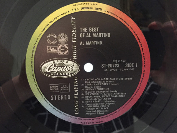 Al Martino : The Best Of Al Martino (LP, Comp, Bla)