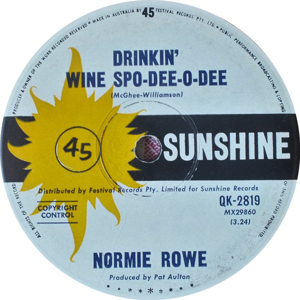 Normie Rowe : Just To Satisfy You (7", Single)
