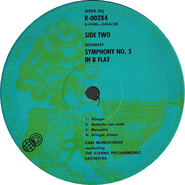 Schubert* / Vienna Philharmonic Orchestra* / Karl Munchinger* : Symphonies Nos. 4 And 5 (LP, Album, Club, RE, 5th)