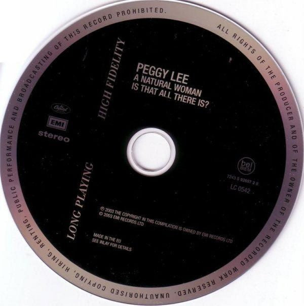 Peggy Lee : A Natural Woman / Is That All There Is? (CD, Comp, RM)