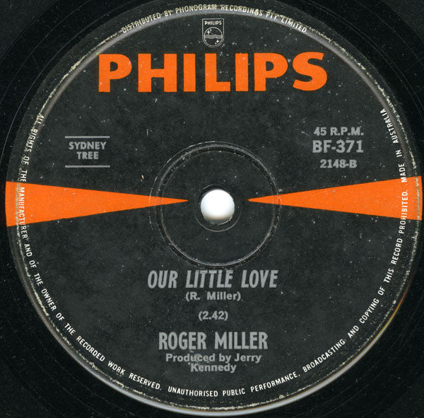 Roger Miller : Little Green Apples (7", Single)