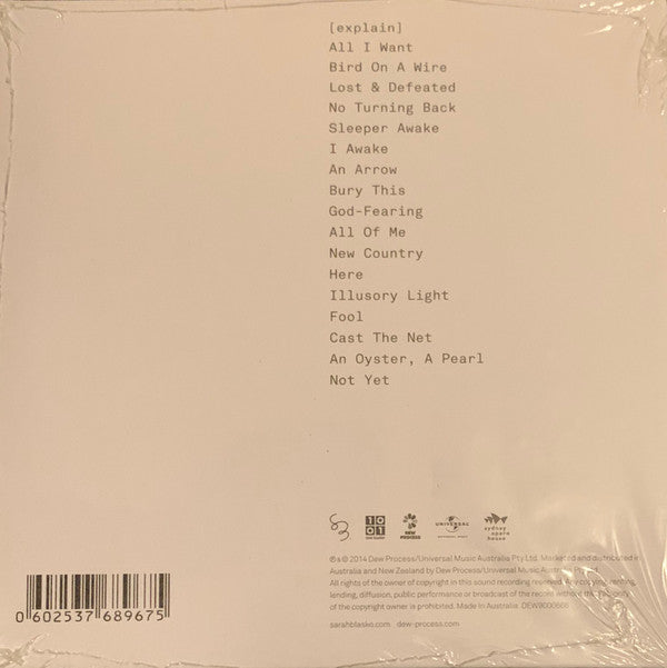 Sarah Blasko : I Awake - Live At Sydney Opera House (CD, Album)