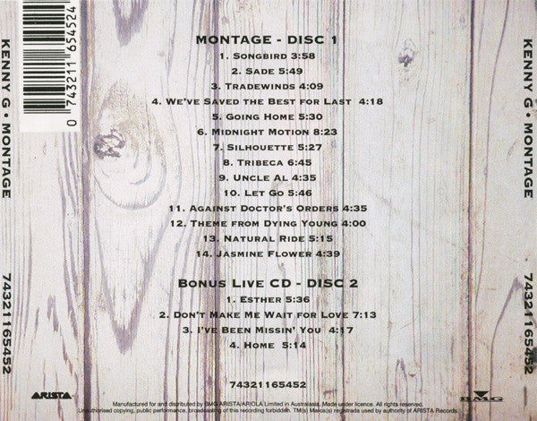 Kenny G (2) : Montage (2xCD, Comp)