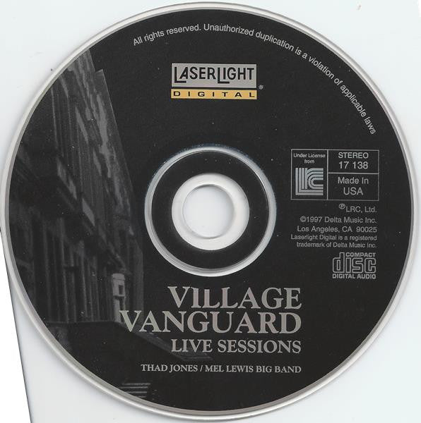 Thad Jones / Mel Lewis Orchestra : Village Vanguard Live Sessions (CD, Album, RE)