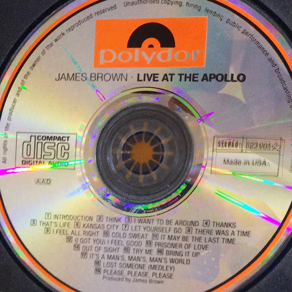James Brown : Live At The Apollo (CD, Album, RE)