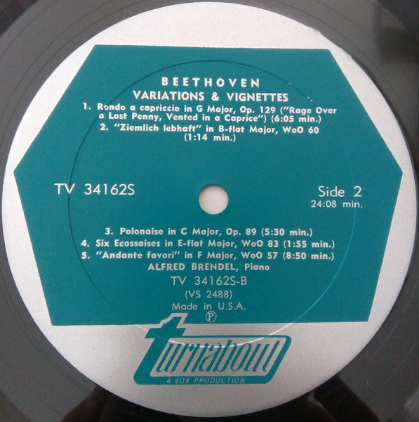 Beethoven*, Alfred Brendel : Variations & Vignettes (LP)