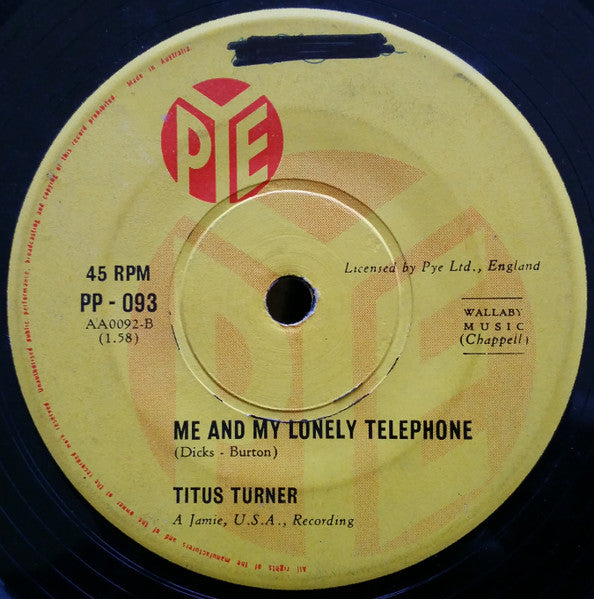 Titus Turner : Sound Off (7", Single)