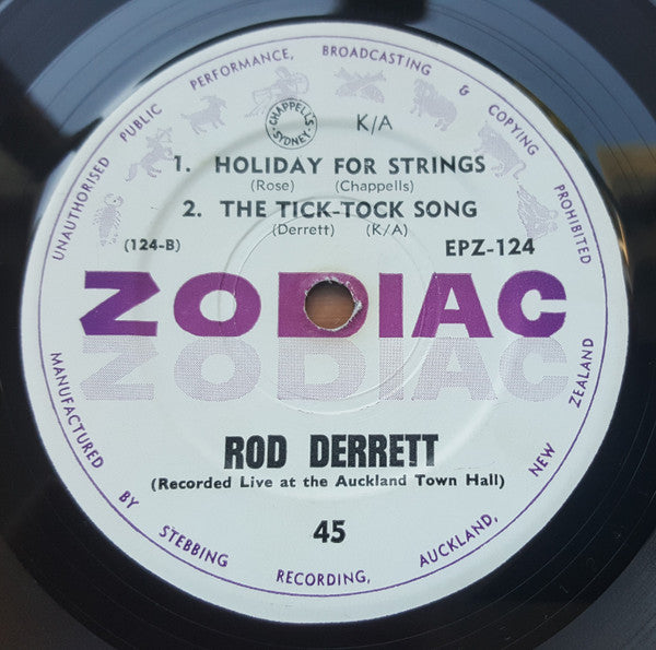 Rod Derrett : Rod Derrett's Com. Pop Show (7", EP, Mono)