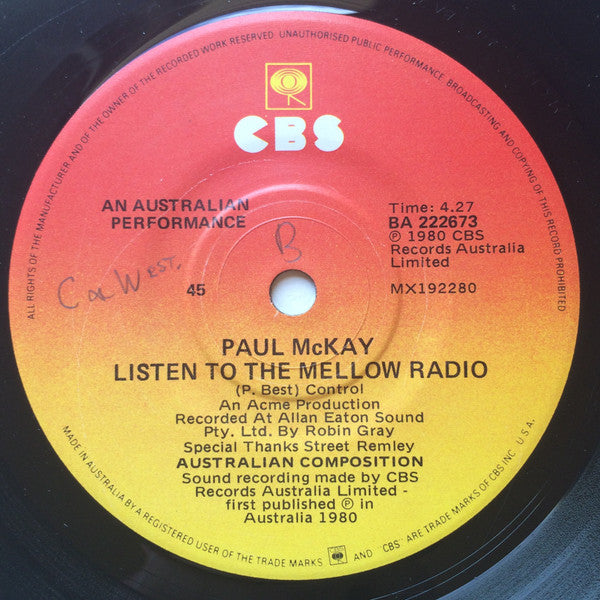 Adrian Campbell / Paul McKay (4) : Listen To The Radio (7", Single)