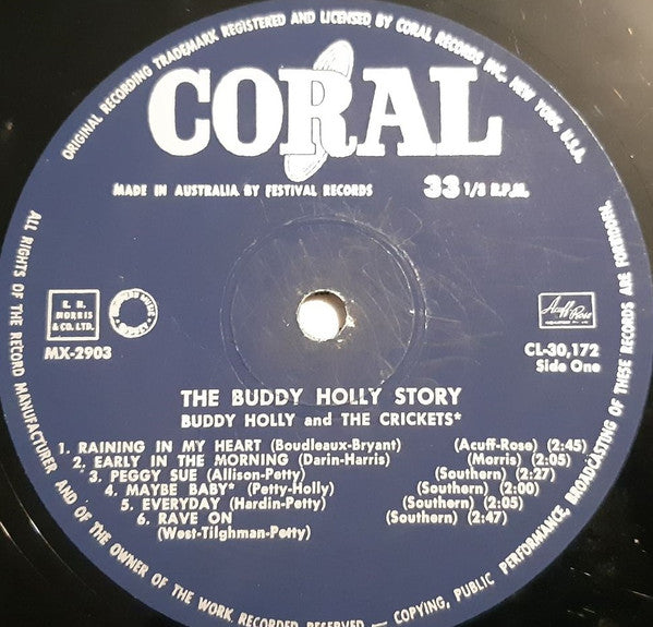 Buddy Holly : The Buddy Holly Story (LP, Comp, Mono)