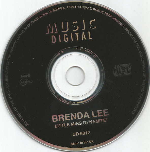 Brenda Lee : Little Miss Dynamite (The Best Of Brenda Lee) (CD, Comp)