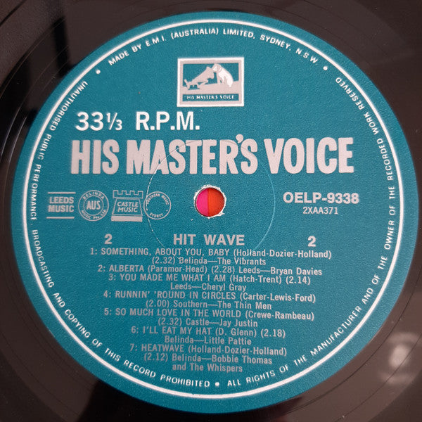 Various : Hit Wave (LP, Comp, Mono, RE)