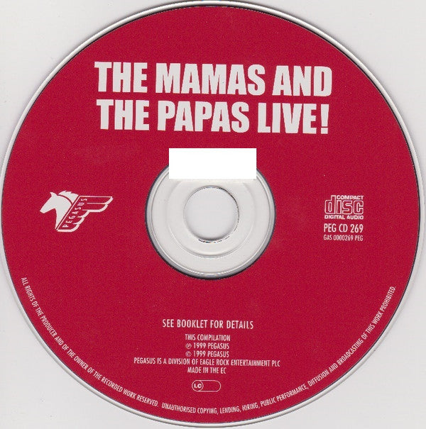The Mamas And The Papas* : Live! (CD, Comp)