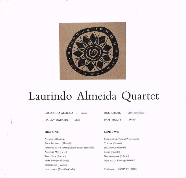 Laurindo Almeida Quartet Featuring Bud Shank : Laurindo Almeida Quartet Featuring Bud Shank (LP, Album, Mono, Club, Gat)
