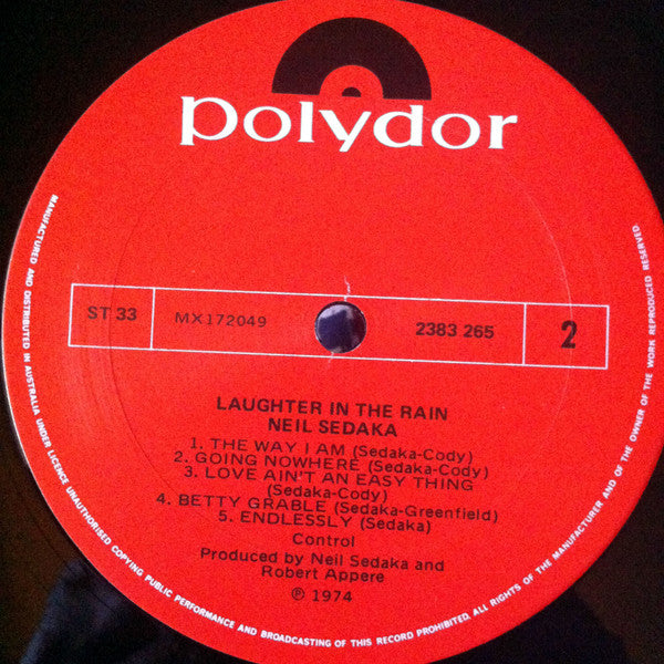 Neil Sedaka : Laughter In The Rain (LP, Album)