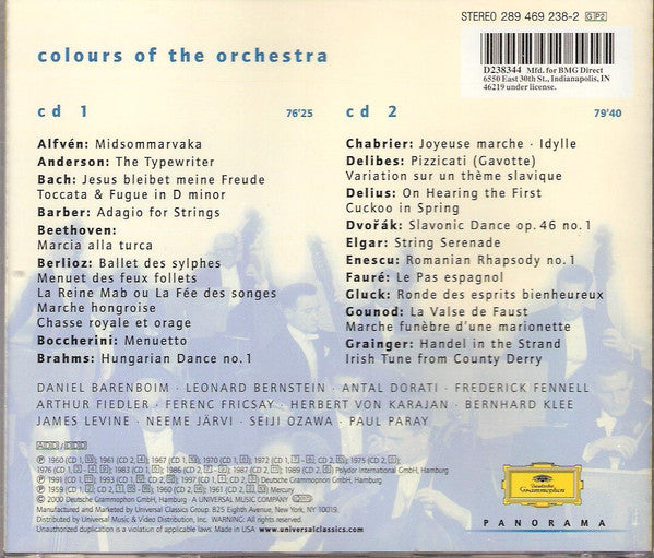 Various : Colours Of The Orchestra (CD, Comp, Club)
