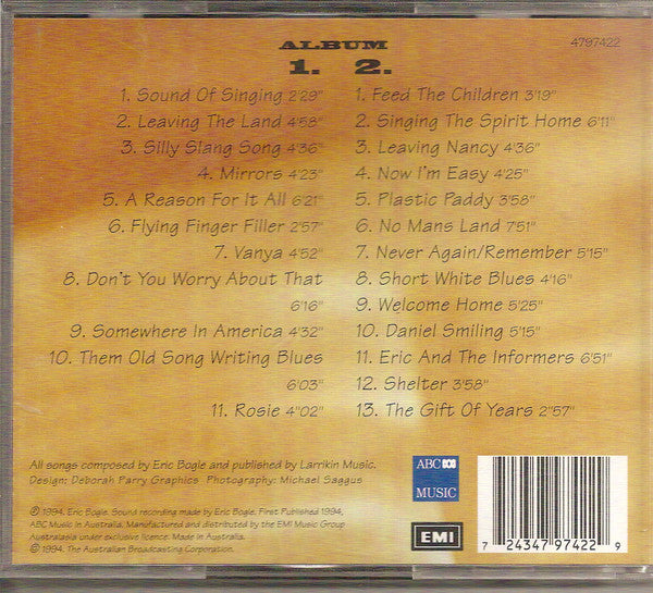 Eric Bogle : I Wrote This Wee Song... (2xCD, Album)