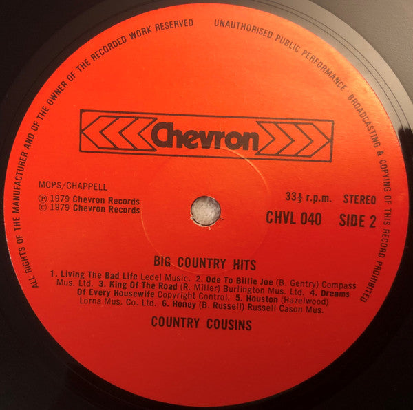 The Country Cousins* : Big Country Hits (LP, Album)